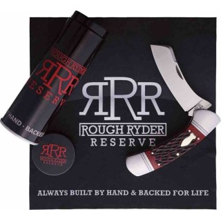 Couteau Rough Ryder Reserve Balboa Red Manche Os Lame Acier D2 Slip Joint Boite Collector RRR039 - Livraison Gratuite