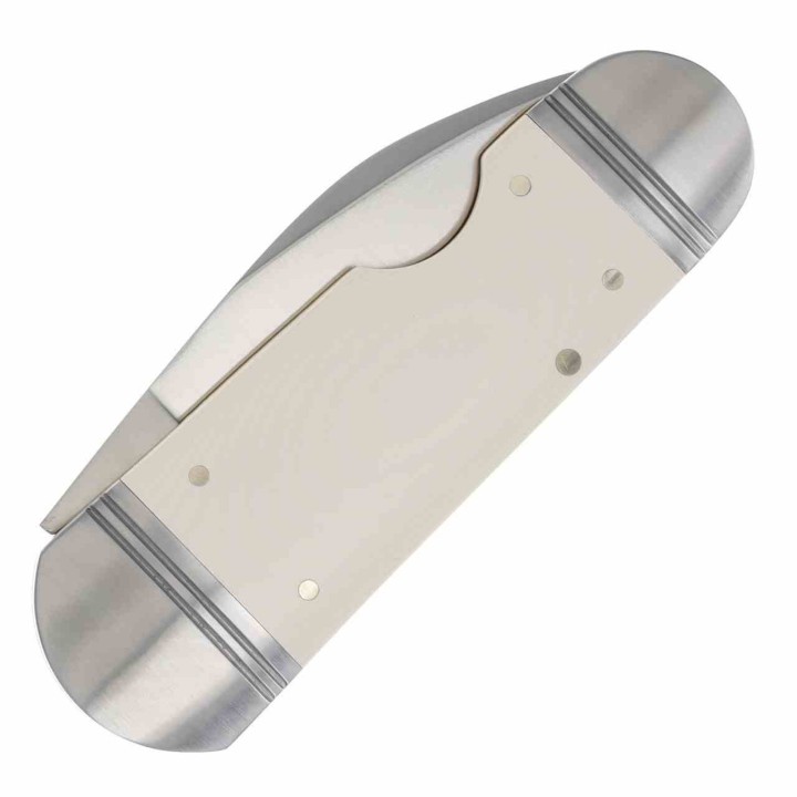 Couteau Rough Ryder Reserve Ghost Fish White Manche Micarta Lame Acier D2 Slip Joint Boite Collector RRR040 - Livraison Gratuite
