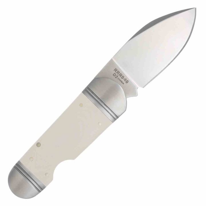 Couteau Rough Ryder Reserve Ghost Fish White Manche Micarta Lame Acier D2 Slip Joint Boite Collector RRR040 - Livraison Gratuite