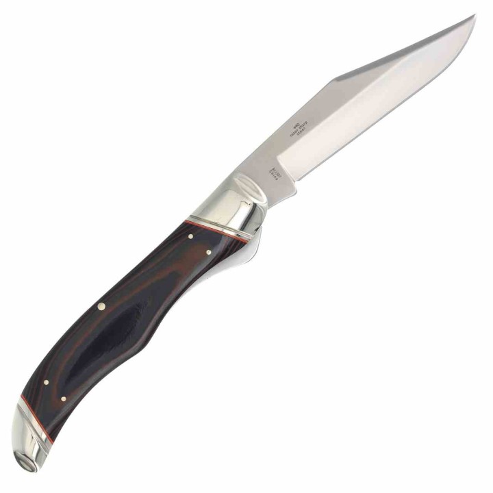 Couteau Rough Ryder Desert Fox Lame Acier 440 Manche Black/Orange G10 RR2307 - Livraison Gratuite
