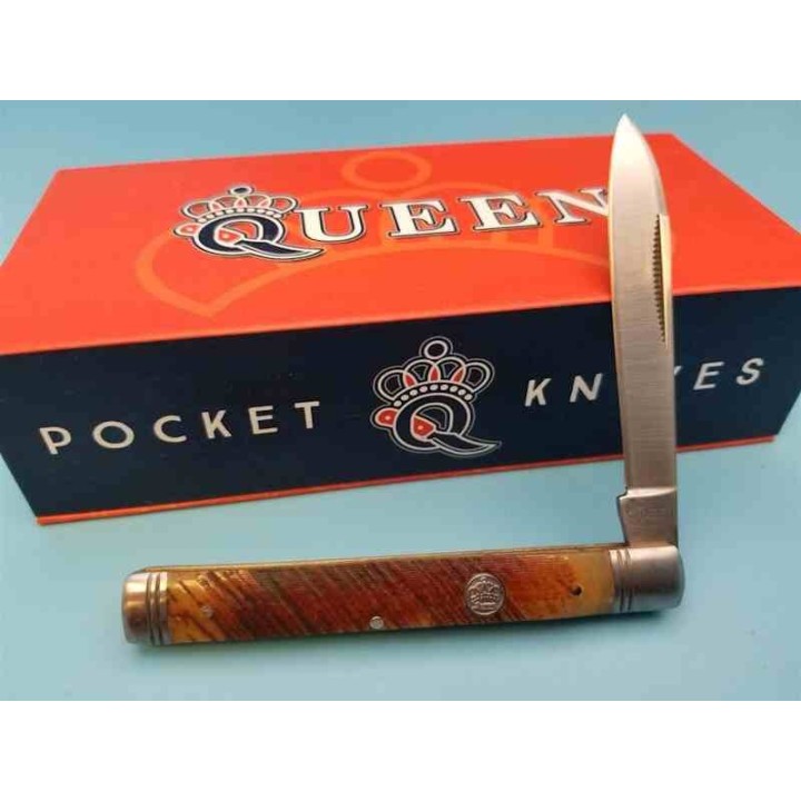 Couteau Queen Doctor's Knife Lame Acier Inox Manche OS Slip Joint QN016 - Livraison Gratuite
