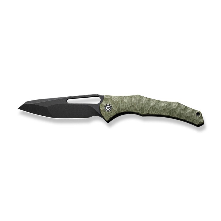 Couteau CIVIVI Spiny Dogfish OD Green Lame Acier 14C28N Black Manche G10 IKBS Linerlock Clip CIVC220063 - Livraison Gratuite