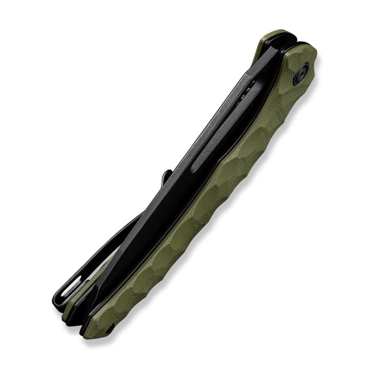 Couteau CIVIVI Spiny Dogfish OD Green Lame Acier 14C28N Black Manche G10 IKBS Linerlock Clip CIVC220063 - Livraison Gratuite