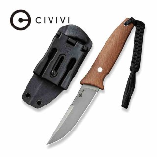 Couteau CIVIVI Tamashii Brown Lame Acier D2 Manche Micarta Etui Kydex CIVC190465 - Livraison Gratuite