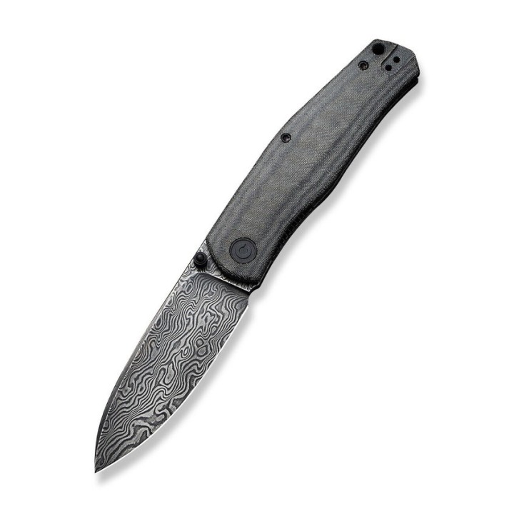 Couteau CIVIVI Sokoke Black Manche Micarta Lame Acier Damas IKBS Linerlock Clip CIVC22007DS1 - Livraison Gratuite