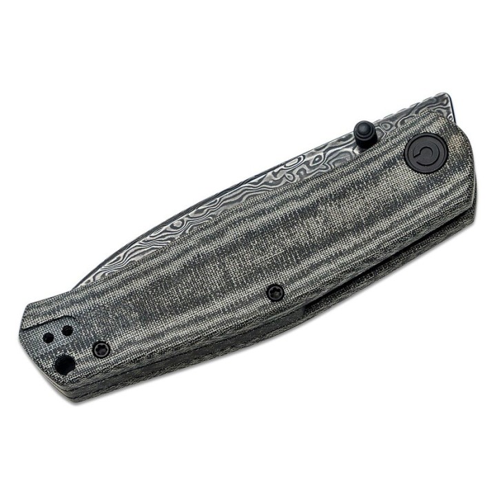 Couteau CIVIVI Sokoke Black Manche Micarta Lame Acier Damas IKBS Linerlock Clip CIVC22007DS1 - Livraison Gratuite