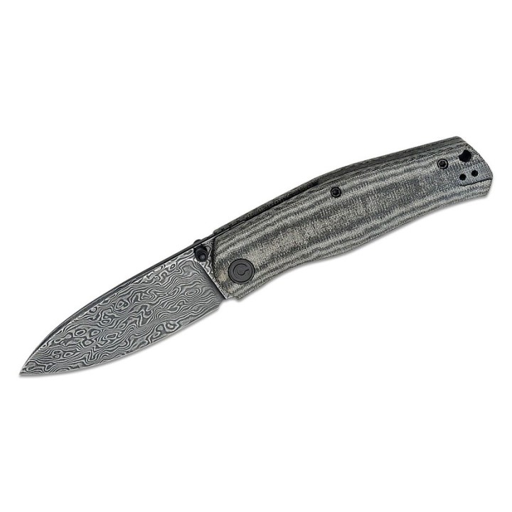 Couteau CIVIVI Sokoke Black Manche Micarta Lame Acier Damas IKBS Linerlock Clip CIVC22007DS1 - Livraison Gratuite