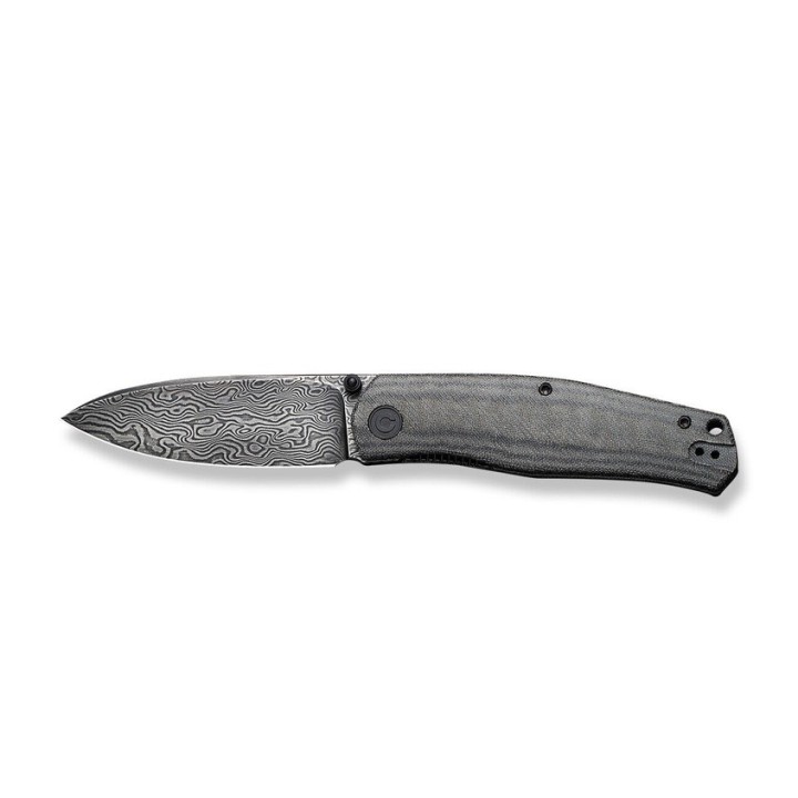Couteau CIVIVI Sokoke Black Manche Micarta Lame Acier Damas IKBS Linerlock Clip CIVC22007DS1 - Livraison Gratuite