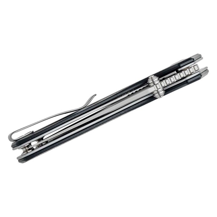 Couteau CIVIVI ODD 22 Black Lame Acier Sandvik 14C28N Manche G10 IKBS Linerlock Clip CIVC210321 - Livraison Gratuite