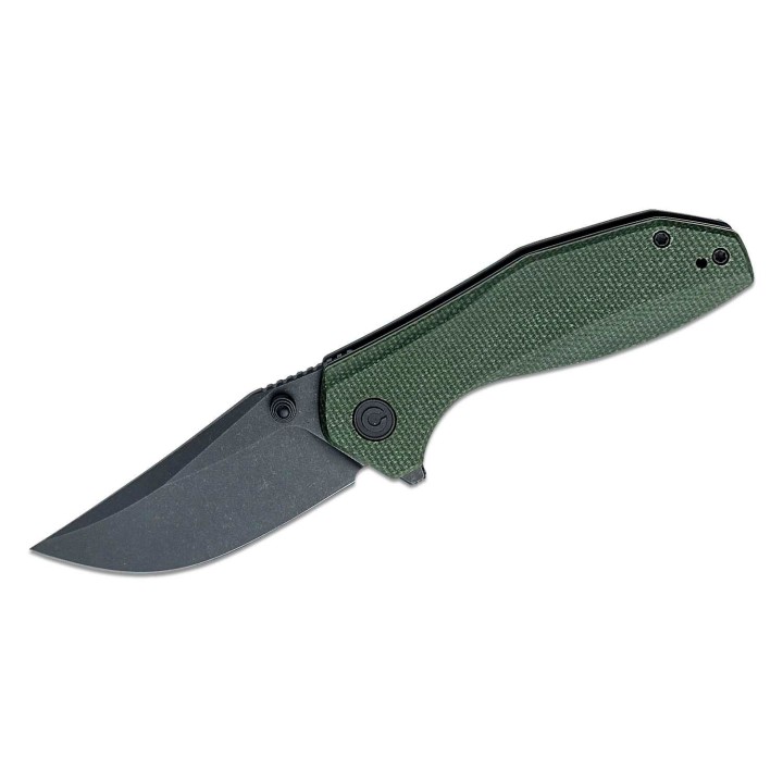 Couteau CIVIVI ODD 22 Green Lame Acier Sandvik 14C28N Manche Micarta IKBS Linerlock Clip CIVC210322 - Livraison Gratuite