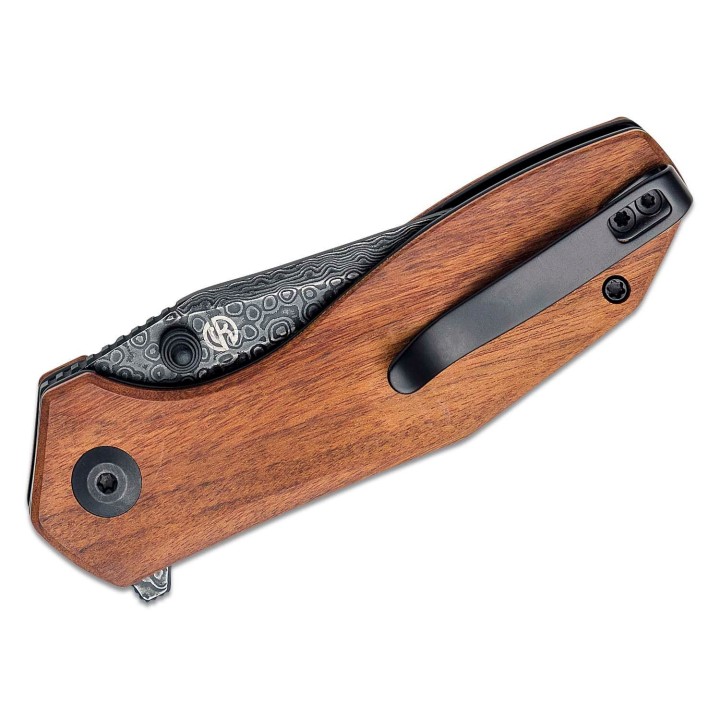 Couteau CIVIVI ODD 22 Cuibourtia Lame Acier Damas Manche Bois IKBS Linerlock Clip CIVC21032DS1 - Livraison Gratuite
