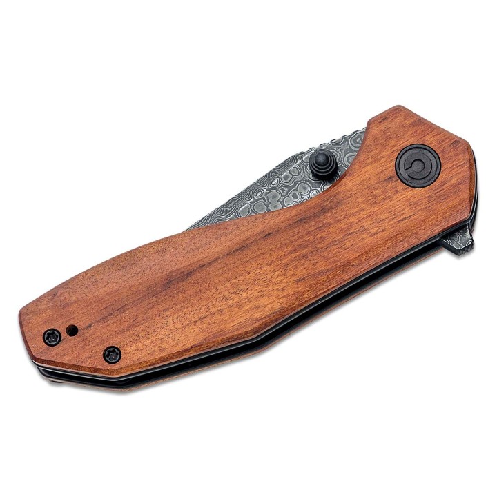 Couteau CIVIVI ODD 22 Cuibourtia Lame Acier Damas Manche Bois IKBS Linerlock Clip CIVC21032DS1 - Livraison Gratuite
