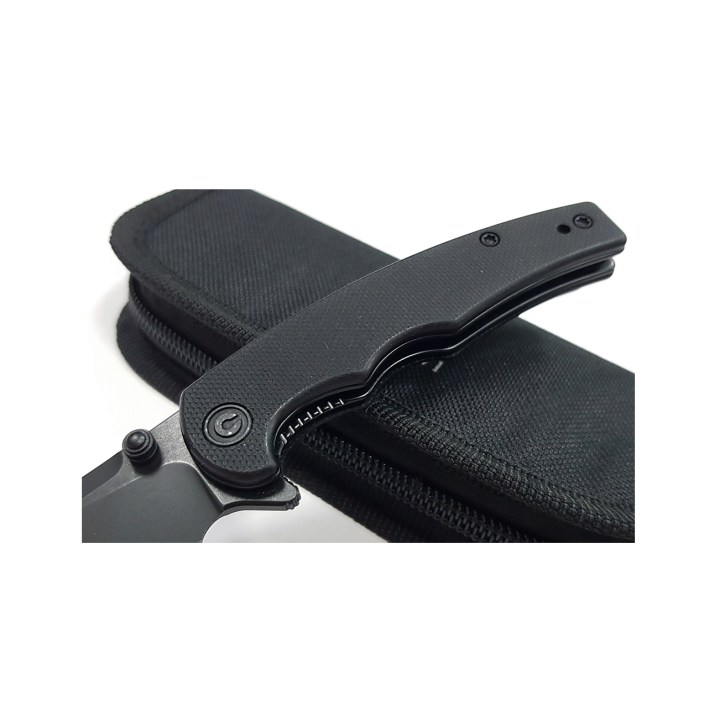 Couteau CIVIVI P87 Black Manche G10 Lame Tanto Reverse Nitro-V IKBS Linerlock CLip CIVC210431 - Livraison Gratuite