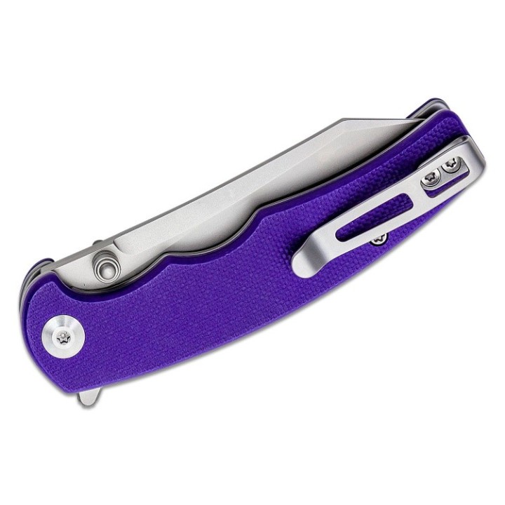 Couteau CIVIVI P87 Purple Manche G10 Lame Tanto Reverse Nitro-V IKBS Linerlock CLip CIVC210432 - Livraison Gratuite