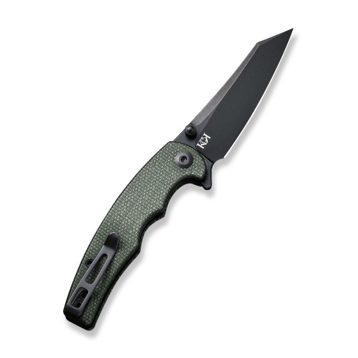 Couteau CIVIVI P87 Green Manche Micarta Lame Tanto Reverse Nitro-V IKBS Linerlock CLip CIVC210433 - Livraison Gratuite