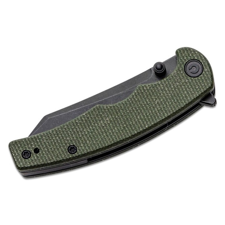 Couteau CIVIVI P87 Green Manche Micarta Lame Tanto Reverse Nitro-V IKBS Linerlock CLip CIVC210433 - Livraison Gratuite