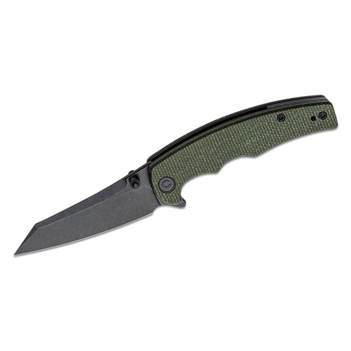 Couteau CIVIVI P87 Green Manche Micarta Lame Tanto Reverse Nitro-V IKBS Linerlock CLip CIVC210433 - Livraison Gratuite