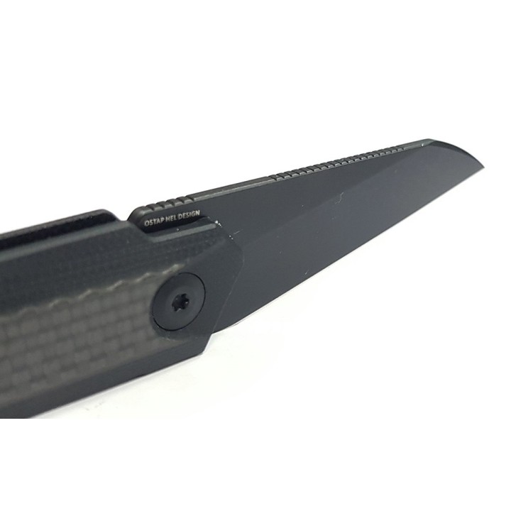 Couteau CIVIVI Ki-V Plus Black Manche G10/FCarbone Lame Acier Nitro-V IKBS Linerlock Clip CIVC20005B3 - Livraison Gratuite
