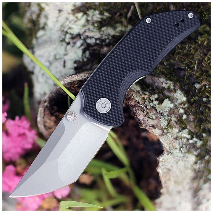 Couteau CIVIVI Thug 2 Black Lame Tanto Acier Nitro-V Bead Blasted Manche G10 IKBS Clip CIVC20028C2 - Livraison Gratuite