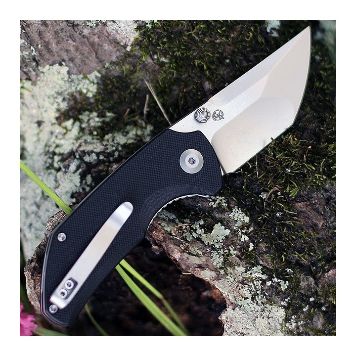 Couteau CIVIVI Thug 2 Black Lame Tanto Acier Nitro-V Bead Blasted Manche G10 IKBS Clip CIVC20028C2 - Livraison Gratuite