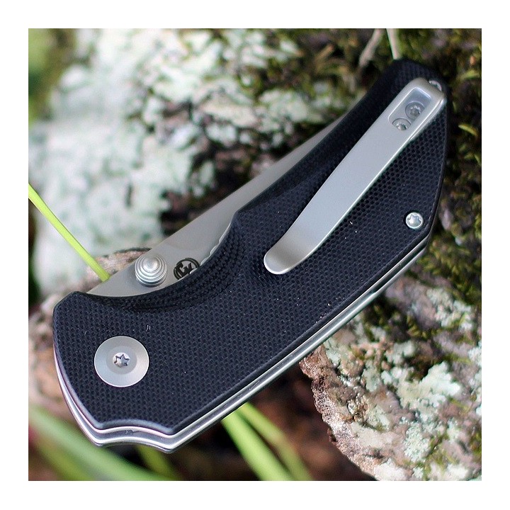 Couteau CIVIVI Thug 2 Black Lame Tanto Acier Nitro-V Bead Blasted Manche G10 IKBS Clip CIVC20028C2 - Livraison Gratuite