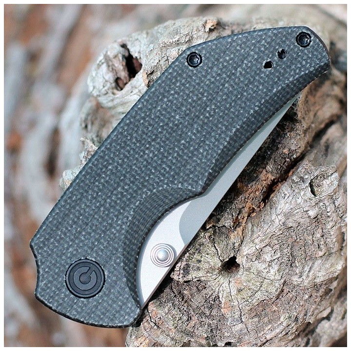 Couteau CIVIVI Thug 2 Dark Green Lame Tanto Acier Nitro-V Bead Blasted Manche Micarta IKBS CIVC20028C3 - Livraison Gratuite