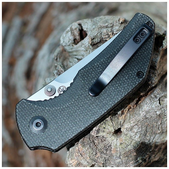 Couteau CIVIVI Thug 2 Dark Green Lame Tanto Acier Nitro-V Bead Blasted Manche Micarta IKBS CIVC20028C3 - Livraison Gratuite