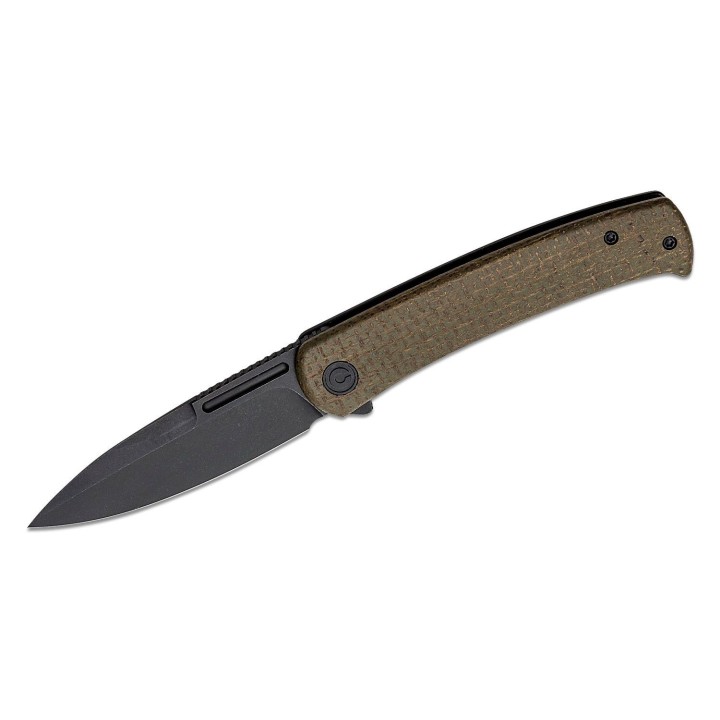 Couteau CIVIVI Cetos Coarse Green Lame Acier 14C28N Manche Micarta IKBS Linerlock Clip CIVC21025B3 - Livraison Gratuite