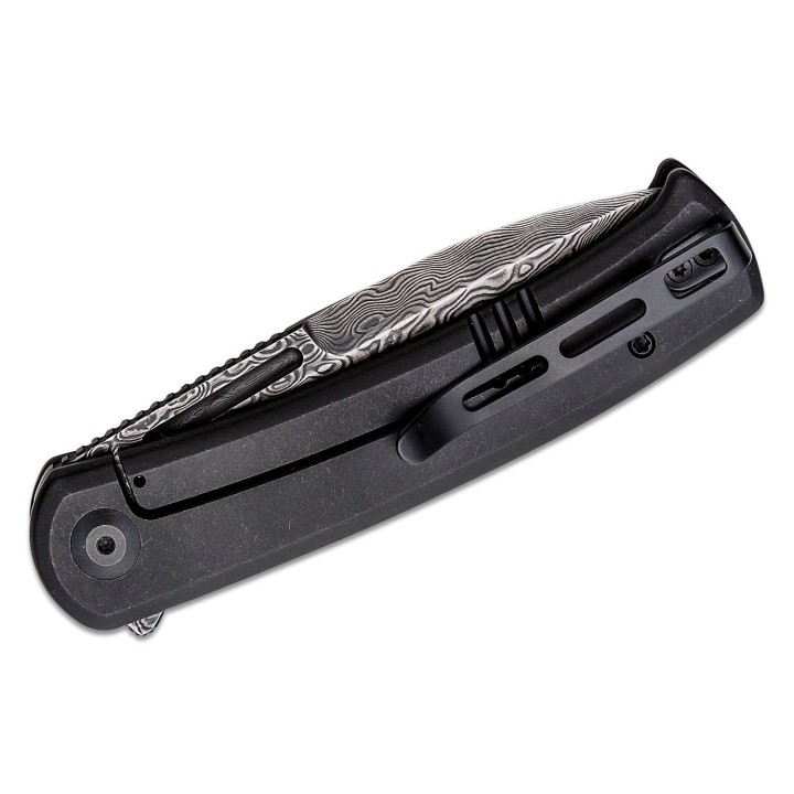 Couteau CIVIVI Cetos Damas Manche Fibre de Carbone IKBS Framelock Clip C21025BDS1 - Livraison Gratuite