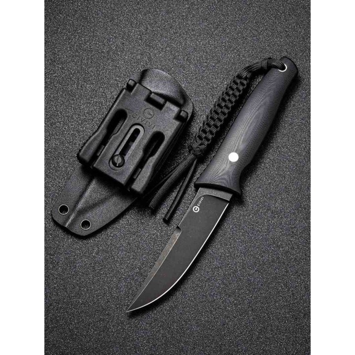 Couteau CIVIVI Tamashii  Black Lame Acier D2 Black Manche G10 Etui Kydex CIVC190463 - Livraison Gratuite