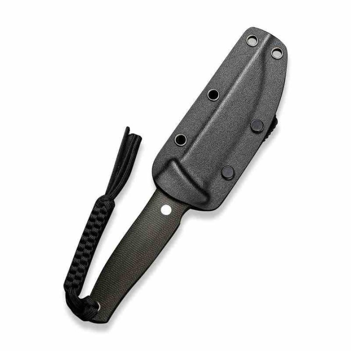 Couteau CIVIVI Tamashii Dark Green Lame Acier D2 Black Manche Micarta Etui Kydex CIVC190464 - Livraison Gratuite
