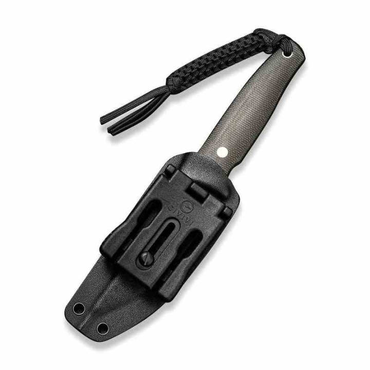 Couteau CIVIVI Tamashii Dark Green Lame Acier D2 Black Manche Micarta Etui Kydex CIVC190464 - Livraison Gratuite