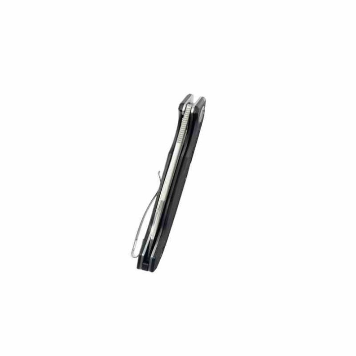 Couteau Kubey RBC-1 Outdoor Black Manche G10 Lame Acier 14C28N Beadblast IKBS Linerlock Clip KUB373A - Livraison Gratuite
