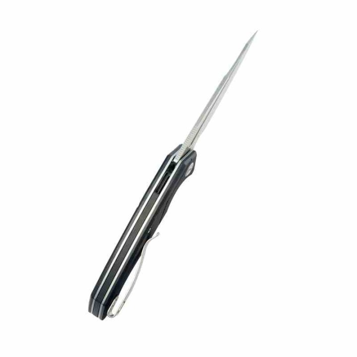 Couteau Kubey RBC-1 Outdoor Black Manche G10 Lame Acier 14C28N Beadblast IKBS Linerlock Clip KUB373A - Livraison Gratuite