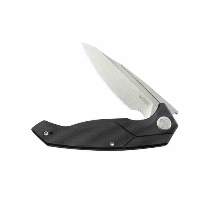 Couteau Kubey RBC-1 Outdoor Black Manche G10 Lame Acier 14C28N Beadblast IKBS Linerlock Clip KUB373A - Livraison Gratuite