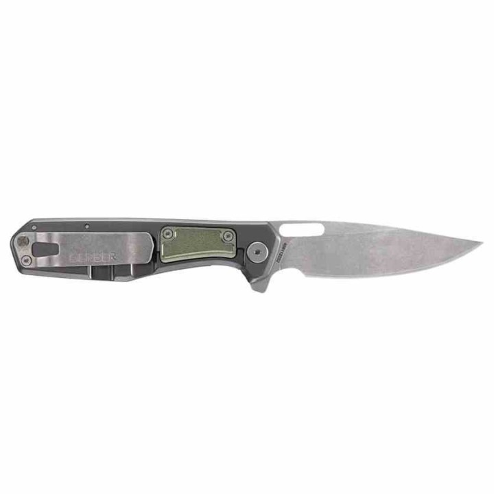  Couteau Gerber Minisada Green Manche Aluminium Lame Acier D2 Framelock Clip G1067466 - Livraison Gratuite
