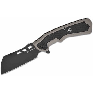 Couteau Smith&Wesson Extraction & Evasion Lame Cleaver Acier 8Cr13MoV Manche Alu Liner Lock Clip SW1208414 - Livraison Gratuite
