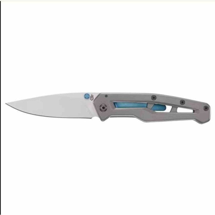Couteau Gerber Paralite Blue Lame Acier 5Cr13 Manche Acier Gray Framelock G1069415 - Livraison Gratuite