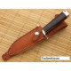 Couteau Blackjack Model 5 Black Acier A2 Manche Micarta Etui Cuir Made In USA BCB5BM - Livraison Gratuite