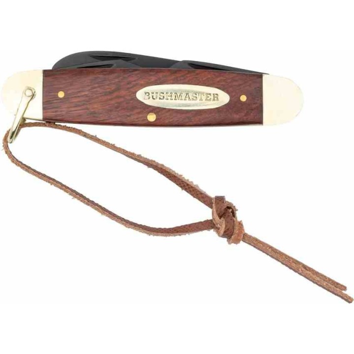 Couteau United Cutlery Bushmaster Ranger Scout Manche Bois 4 Lames Acier Inox Slipjoint UC3592 - Livraison Gratuite