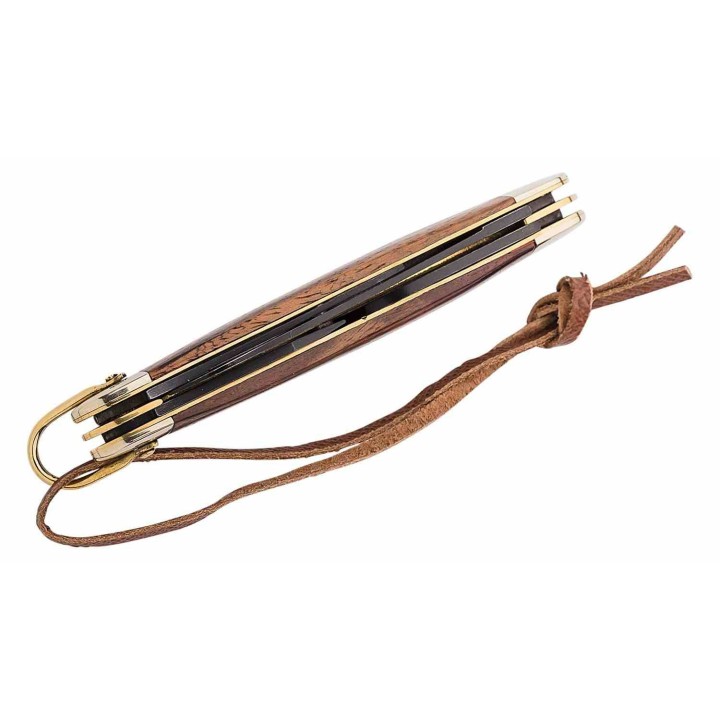 Couteau United Cutlery Bushmaster Ranger Scout Manche Bois 4 Lames Acier Inox Slipjoint UC3592 - Livraison Gratuite