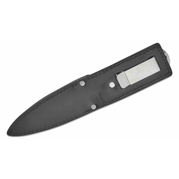 Couteau United Cutlery Honshu Sgian Dubh Lame Acier 7Cr13 Spear Point Manche TPR Etui Cuir UC3596 - Livraison Gratuite