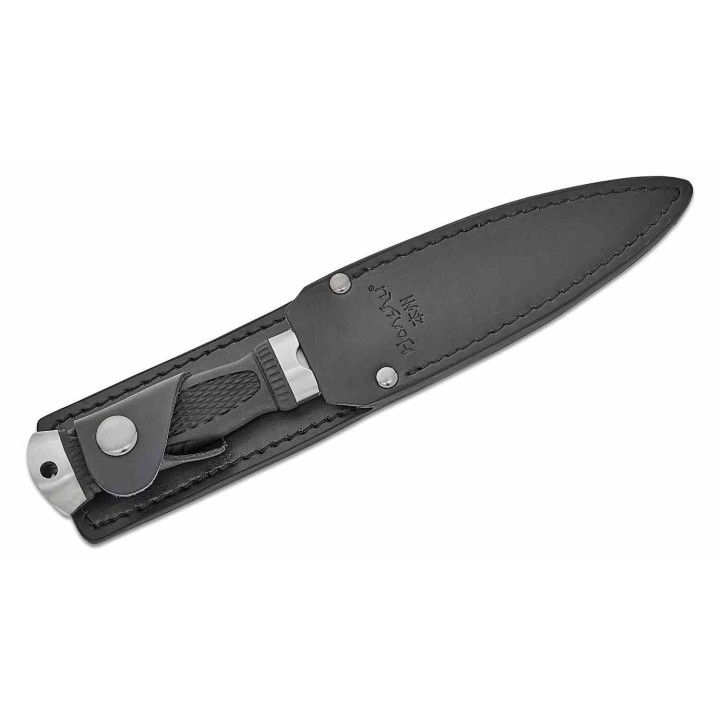 Couteau United Cutlery Honshu Sgian Dubh Lame Acier 7Cr13 Spear Point Manche TPR Etui Cuir UC3596 - Livraison Gratuite