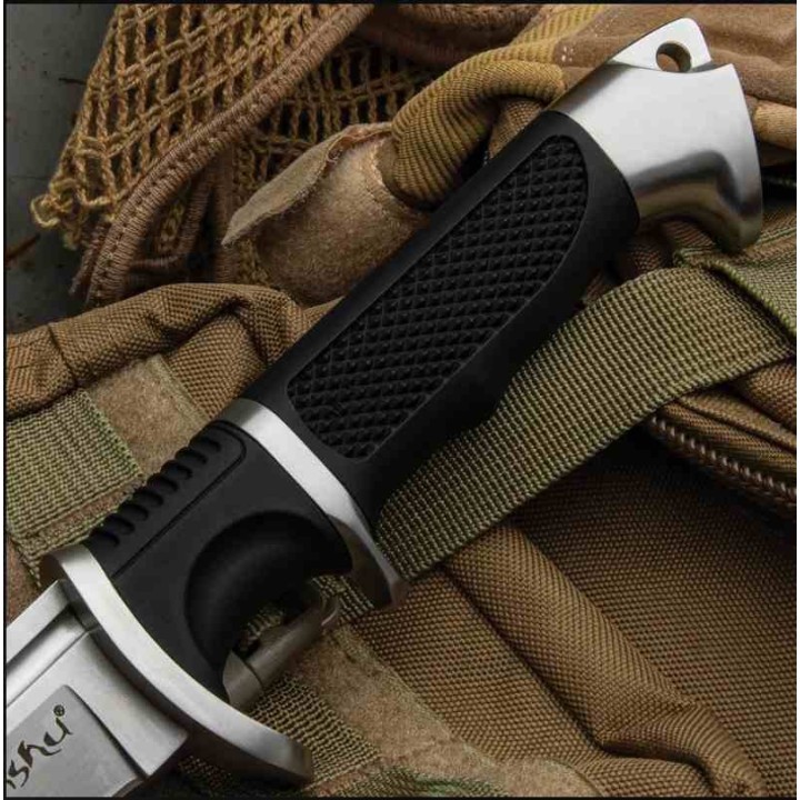 Sabre United Cutlery Honshu Sub-Hilt Tanto Sword Lame Acier 7Cr13 Satin Manche TPR Etui Cuir UC3603 - Livraison Gratuite