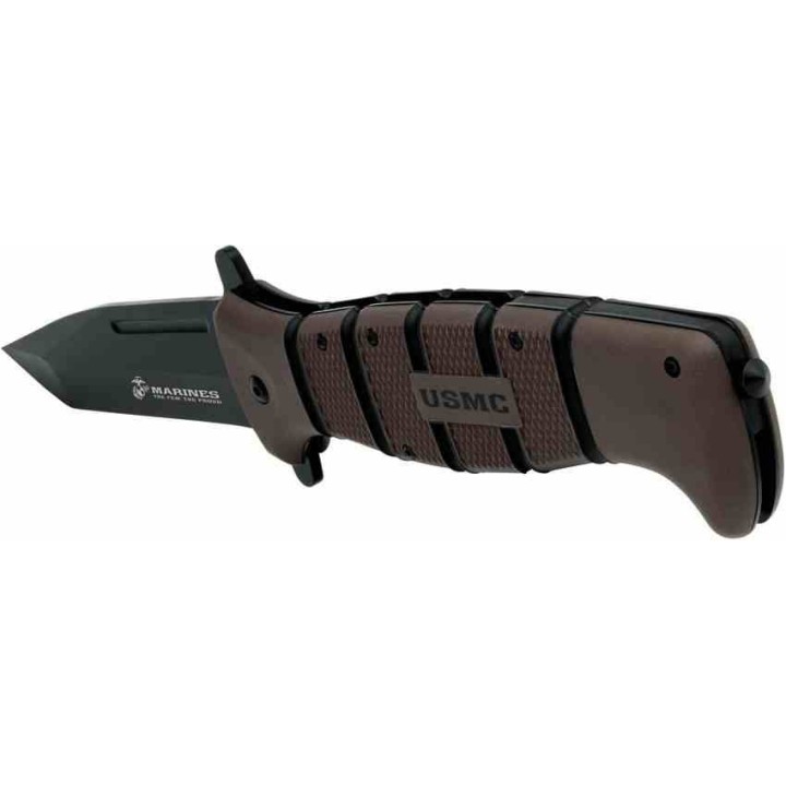 Couteau United Cutlery USMC Maximum A/O Lame Tanto 3Cr13 Manche Zytel Linerlock Clip UC3641 - Livraison Gratuite