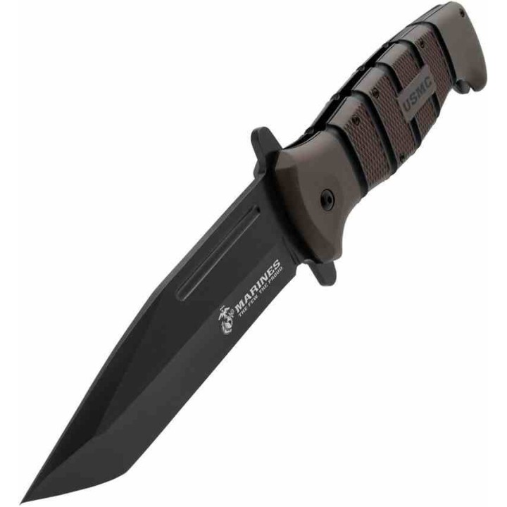 Couteau United Cutlery USMC Maximum A/O Lame Tanto 3Cr13 Manche Zytel Linerlock Clip UC3641 - Livraison Gratuite
