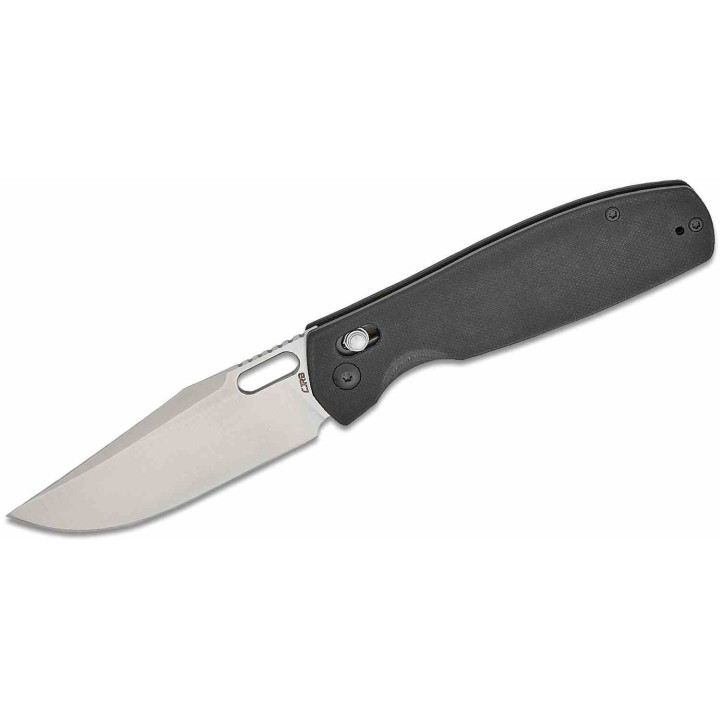 Couteau CJRB Prado Black Lame Acier AR-RPM9 Manche G10 IKBS Clip Crossbar Lock J1936BK - Livraison Gratuite