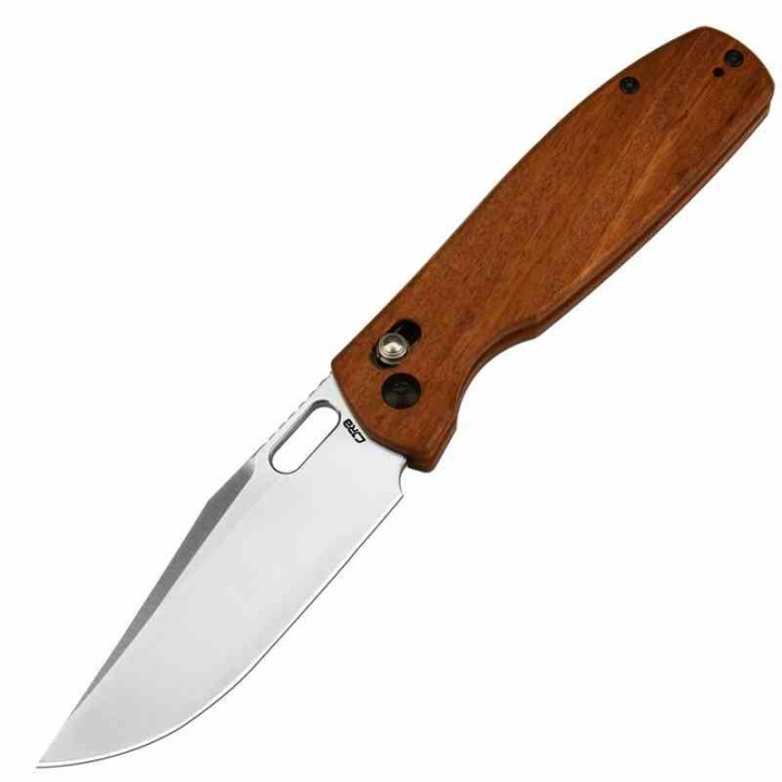 Couteau CJRB Prado Rosewood Lame Acier AR-RPM9 Manche Bois IKBS Clip Crossbar Lock J1936WD - Livraison Gratuite