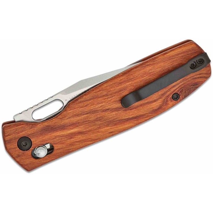 Couteau CJRB Prado Rosewood Lame Acier AR-RPM9 Manche Bois IKBS Clip Crossbar Lock J1936WD - Livraison Gratuite