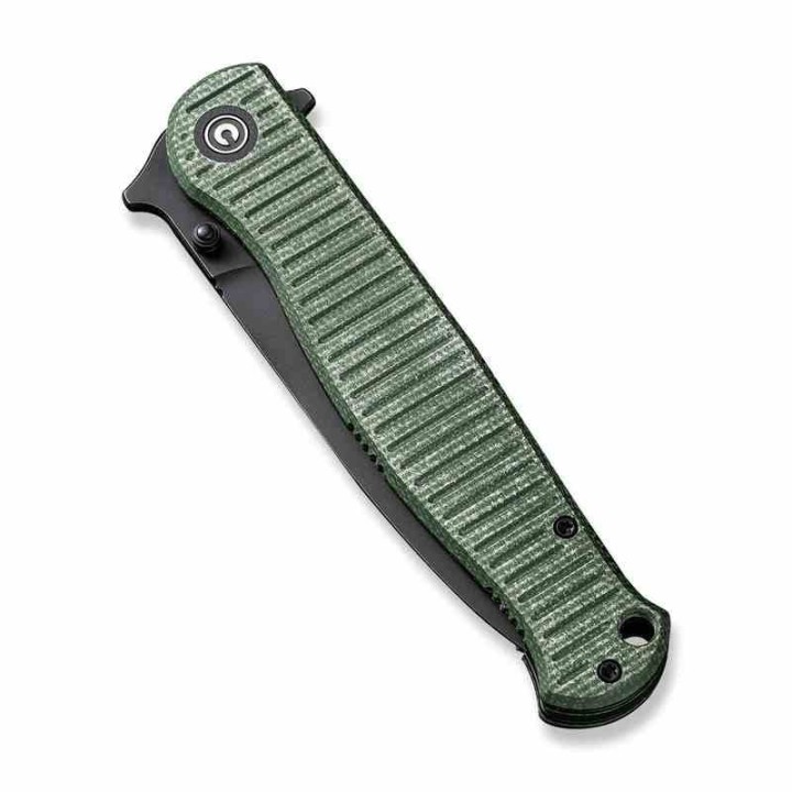 Couteau CIVIVI RS71 Dagger Green Lame Acier Nitro-V Blk Manche Micarta IKBS Linerlock Clip CIVC230253 - Livraison Gratuite